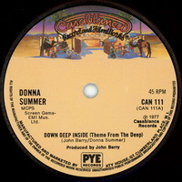 Donna Summer - Down Deep Inside single spindle label