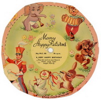 Many Happy Returns Cardboard Flexi Disc