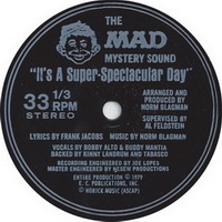 The MAD Mystery Sound - It's A Superspectacular Day Flexi Disc Label