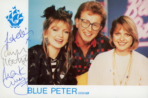 Caron Keating, Mark Curry and Janet Ellis