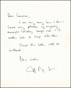 Letter from Griff Rhys Jones