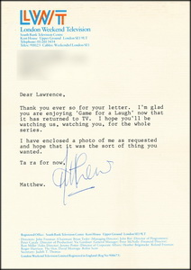 Letter from Matthew Kelly